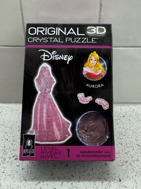 NEW - Original Disney 3D Crystal Puzzle - Princess Aurora - 39 Pieces